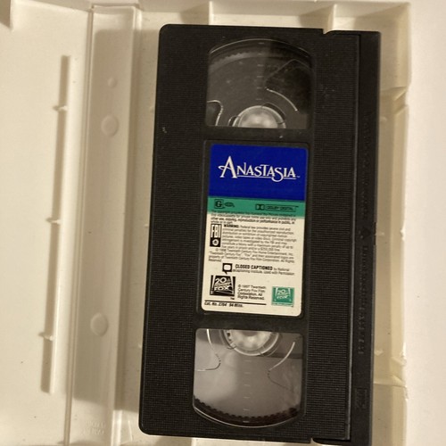 Anastasia Vtg 1998 VHS Tape #2764 20th Century Fox Home Entertainment Clamshell - Picture 2 of 3