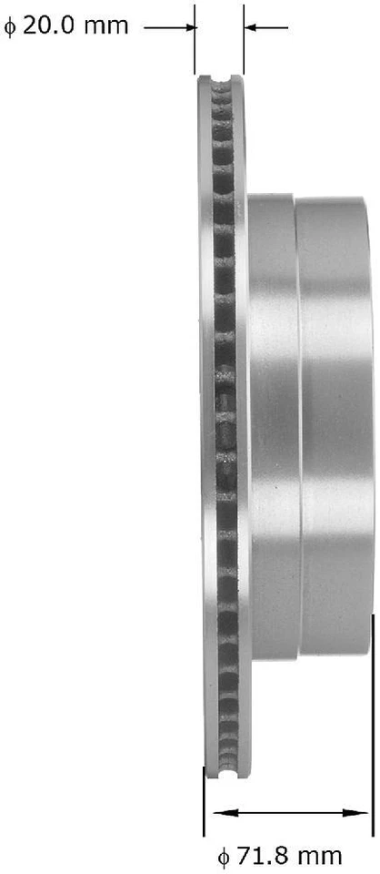 Rotor de freno de disco para GMC Terrain Bendix 2010-2014 Foto 3 de 3