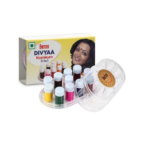 Kumkum Multi Colour Liquid Bindi 11 in 1 For Women & Girls 17g - Picture 2 of 3