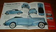 1940 Packard 110 Spec Sheet Brochure Photo Poster 40 37-42 6110 Convertible