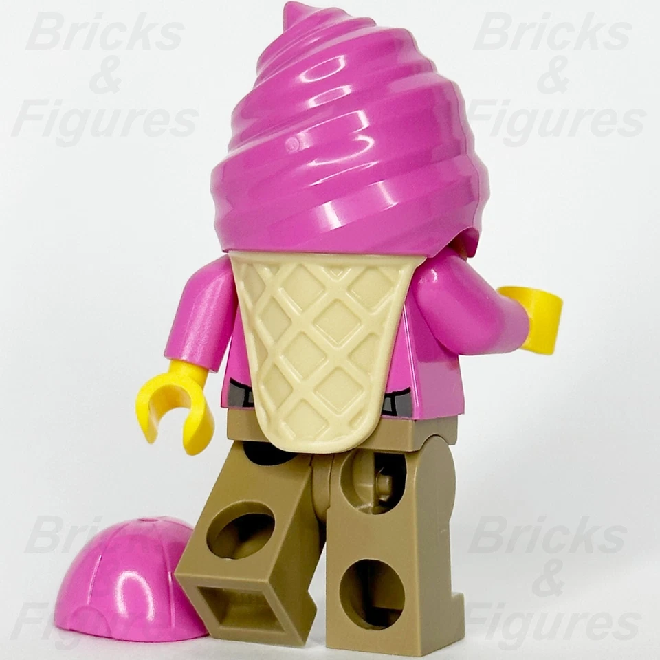 LEGO® City Police Crook Cream Minifigure w/ Pink Ice Cream Outfit 60314 cty1385 - Image 4 of 4