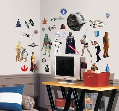 31 New Classic Star Wars Wall Decals Movie Stickers Decorations