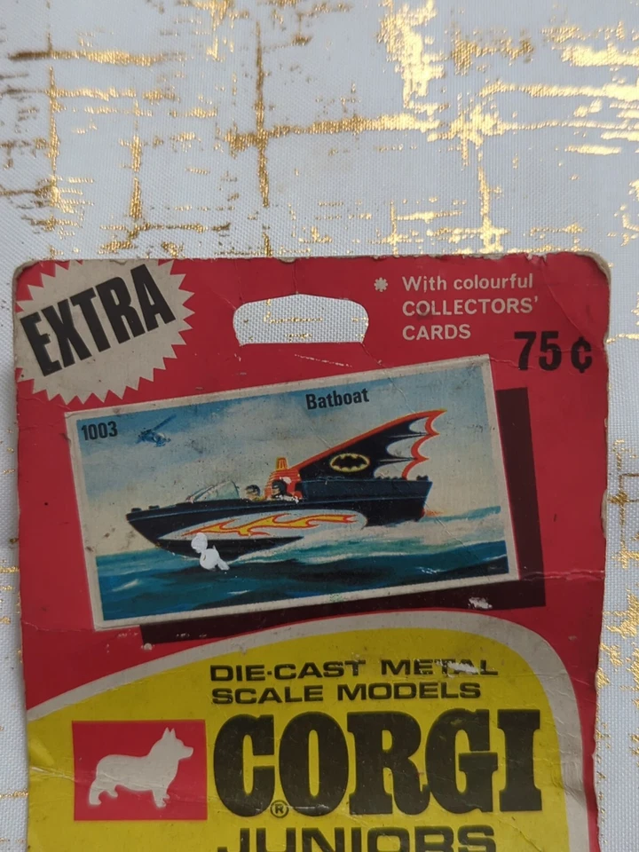1967 CORGI JUNIORS BATBOAT BATMAN & ROBIN #1003 DIE-CAST SCALE MODEL CAR TOY #1 - Image 2 of 4