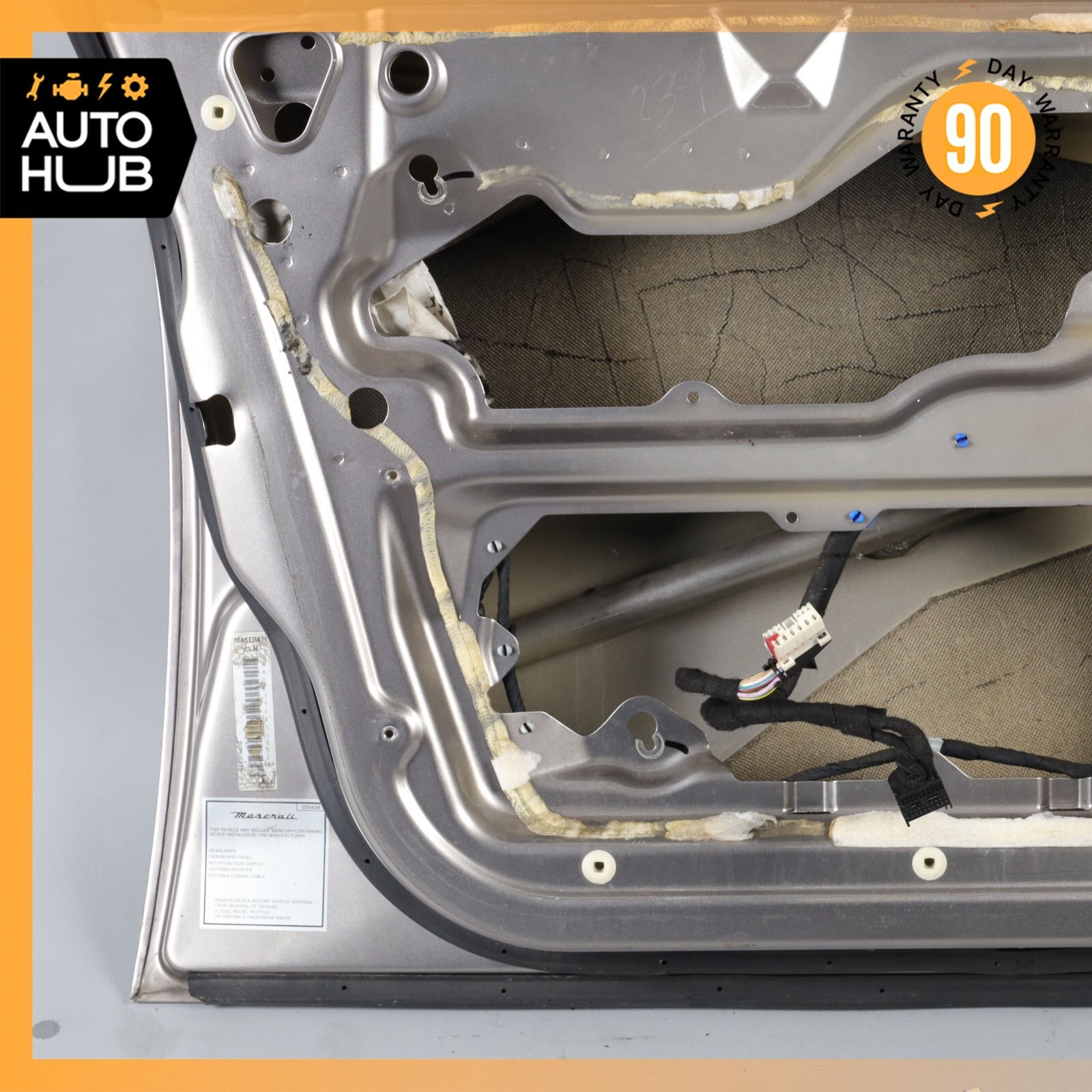 03-13 Maserati Quattroporte S GT S M139 Front Left Driver Side Door Shell OEM