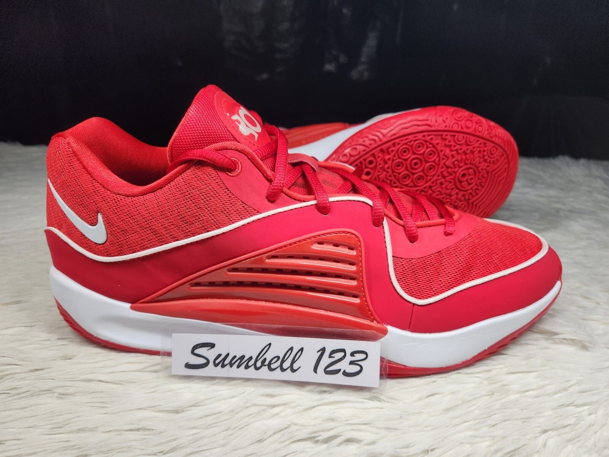 Size 14 Nike KD 16 TB Promo Team Red White Mens Basketball Shoes FN7091-600 Nike KD 16 TB Promo Basketball Shoes University Red White  main image 3