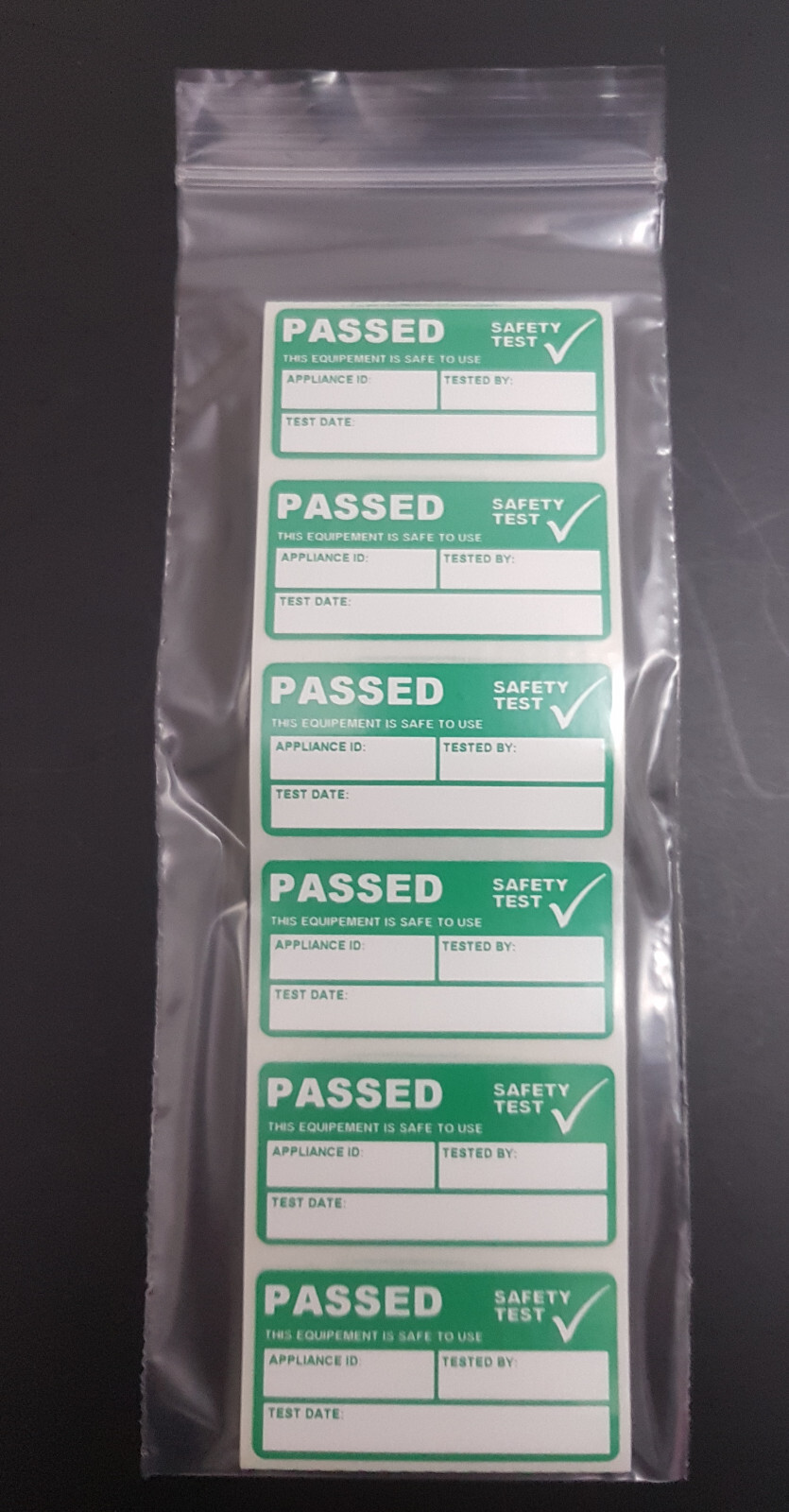 50 x PAT Test Pass stickers label passed, waterproof not cheap inkjet ...