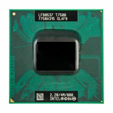 Intel Core 2 Duo T7500 CPU Socket P SLA44 SLAF8 2.2 GHZ 4MB 800MHZ Processor