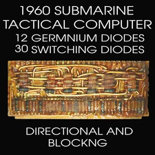 Tactical computer directional and blocking board from 1960's submarine