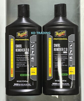 (2-Pack) Meguiar's M09 PRO Body Shop Safe LOW CUT Fine Scratch SWIRL REMOVER 2.0