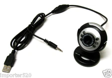 USB 50.0 M 6-LED Webcam Web Cam Camera With Built-in Mic for Laptop Desktop PC