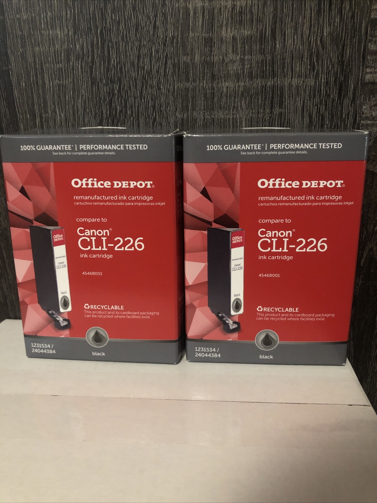 Canon CLI226 Ink Cartridge Black (office depot remanufactured ink) Lot