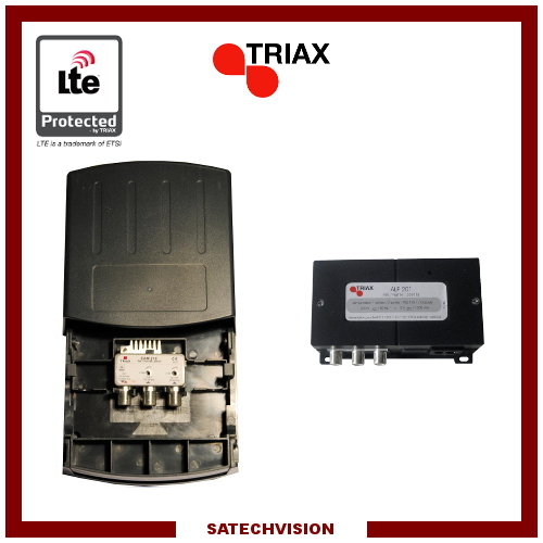 Préamplificateur Triax EAM 218 boîtier blindé haut de gamme VHF UHF 18 dB LTE
