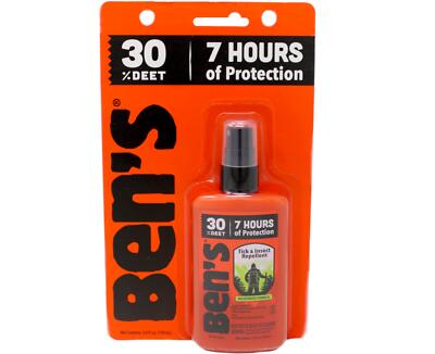 Ben's Tick & Insect Repellent 30% Deet, Orange, 3.4 Ounce