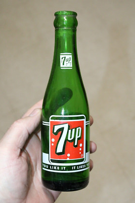 SHELBYVILLE TENN  7 UP SODA BOTTLE  7 OZ ACL SWIM SUIT GIRL SCARCE