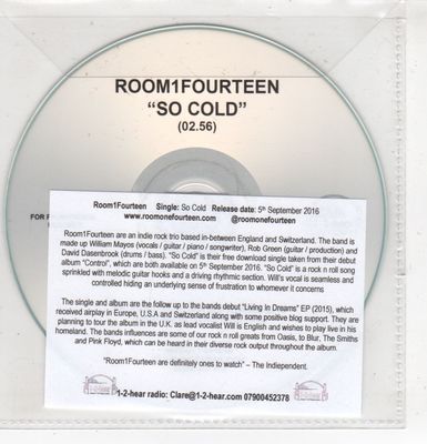 (HF750) Room1Fourteen, So Cold - 2016 DJ CD