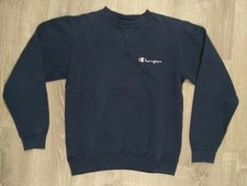 Vintage Champion Childrens XL Navy Blue Made In USA Vtg Sweater