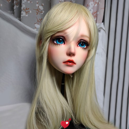 BJD Maske Kigurumi Animierte Maske Make-up Weibliche Maske Harz Kopf bedeckung - Picture 8 of 11