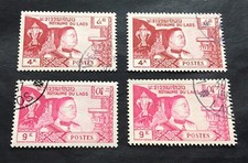 Laos 1959 - 4 sellos cancelados - Michel No. 89, 91