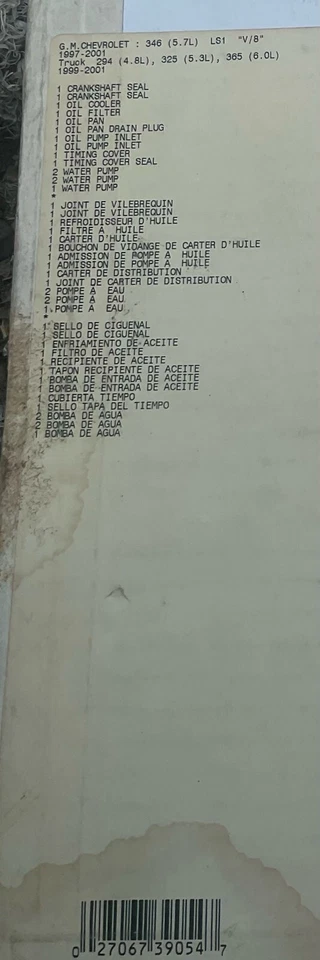 Conjunto de conversão de motor Victor Reinz CS9284 Chevy GM - Imagem 3 de 3