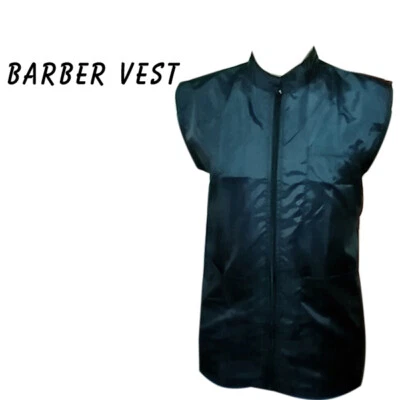 FALAH SHEARS Barber vest,Barber jacket,barber stylist vest,Black vest M to 3xl size blue