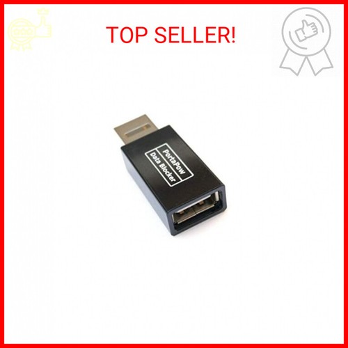 PortaPow USB Data Blocker (Black) - Protect Against Juice Jacking - 第 2/2 張圖片
