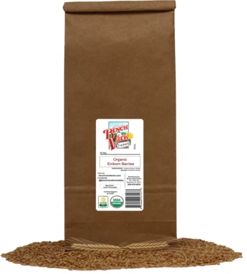 BENCH VIEW FARMS Organic Einkorn Wheat Berries - 10lbs