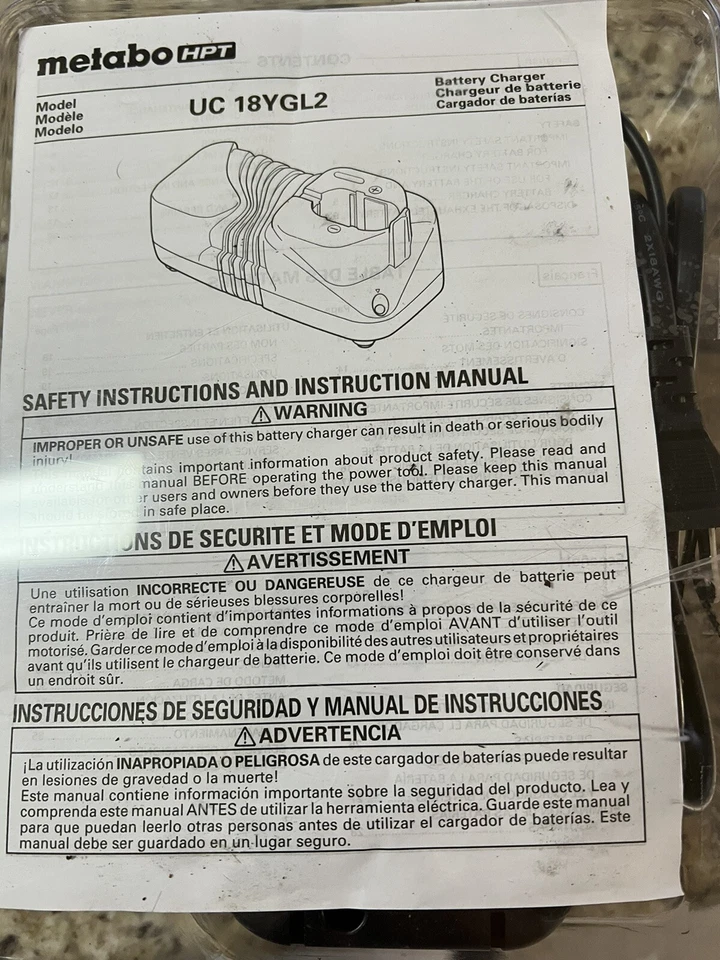 Metabo HPT Variable Charger - Image 2 of 2