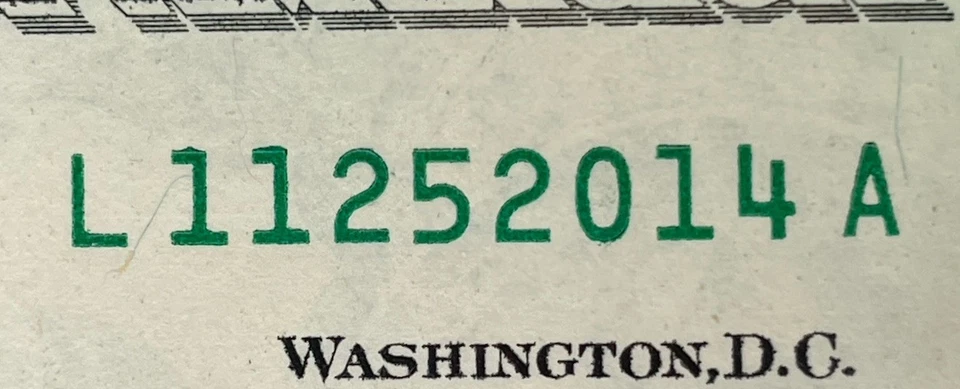 November 25 2014 BIRTHDAY 🎂 NOTE UNCIRCULATED GEMS 💎 Sealed BEP Bricks 🧱 $1 - Image 2 of 4