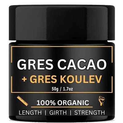 Gres Cacao Oil For Men - 100% Organic Gres Koulev Oil Extract - 50ml / 1.7oz