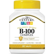 21st Century Prolonged Release B-100 Complex 60 Tabs