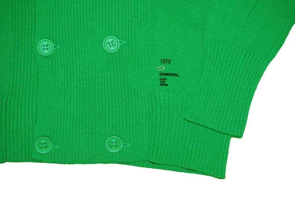 CÁRDIGAN DIESEL K-DINERO VERDE TALLA L 100% AUTÉNTICO Foto 4 de 4
