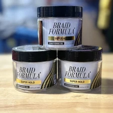 EBIN NEW YORK Braid Formula Conditioning Gel, Super Hold, 3.53 Oz ( 3 PACK)