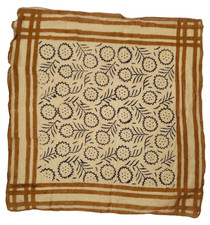 Handcrafted Block Print Bandana Scarf Unique Cotton Head Wrap