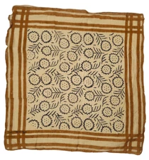 Handcrafted Block Print Bandana Scarf | Unique Cotton Head Wrap