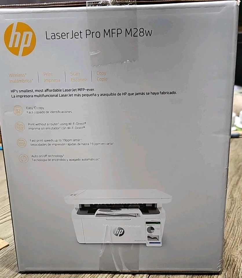 NEW HP LaserJet Pro MFP M28w All-in-One Laser Printer - Image 3 of 4