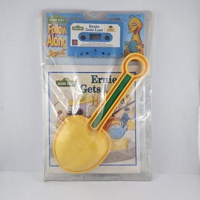Sesame Street Ernie Gets Lost book and cassette set 