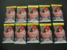 2018 TOPPS BASEBALL SERIES 1 LOT OF 10 RETAIL PACKS JETER HIGHLIGHT CARDS