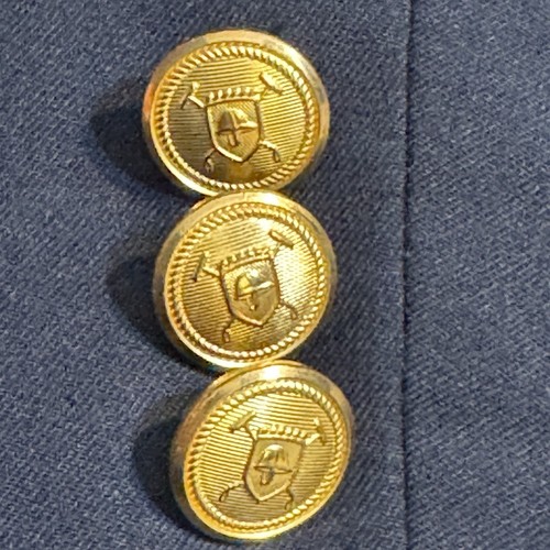 LAUREN RALPH LAUREN Boys Blazer Size 12R Navy Blue Suit Jacket Gold Tone Buttons - Picture 3 of 14