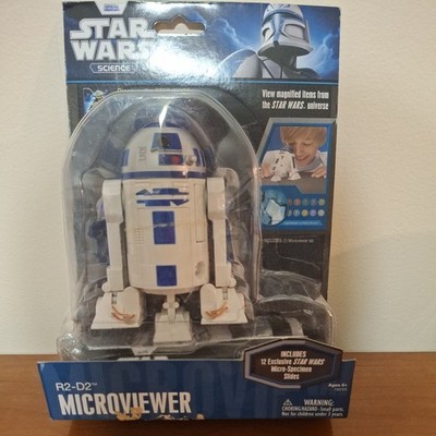 Star Wars Science R2-D2 Microviewer Science Magnifier + 12 Specimen Slides NEW