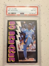 1991 SCORE BO JACKSON #773 NM-MT PSA 8