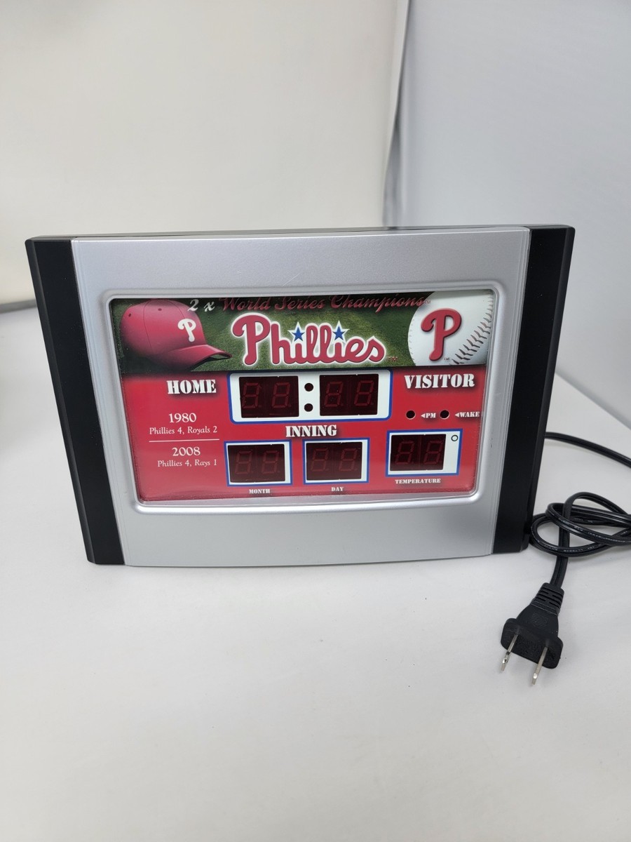 MLBフィリーズ 目覚まし時計 Phillies Baseball Electronic Scoreboard Alarm Clock/Date Model | eBay