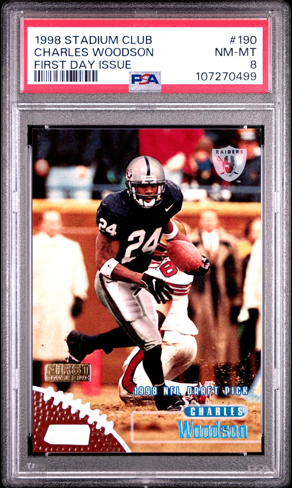 Charles Woodson Stadium Club #190 First Day Issue