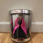 Vintage 1998 Mattel Happy Holidays Barbie Special Edition Black Dress 12in
