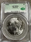 1923 Peace Silver Dollar $1 CAC MS64 - WitterBrick