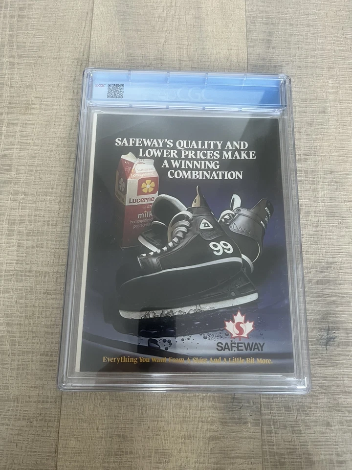 CGC 7.0 "Top Pop" 1982 Edmonton Oilers vs LA Kings Playoffs  Mark Messier - Image 3 of 4