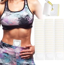 45pcs Castor Oil Patches for Belly Button, Pack Wrap Belly... 