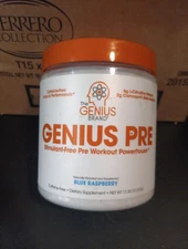 The Genius Bran, Pre Workout Powerhouse, Blue Rasberry, 11.35 oz 
