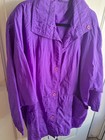 Windsor Jacket Purple Pockets Button up Nylon One Size — photo 1