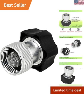 #ad 3 4#x27;#x27; Durable Aluminum Electric Pressure Washer Coupler with Built in Filter $16.99