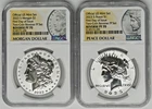 2023-S Morgan & Peace Dollar Two Coin Set - NGC REV PF70 FDOI - ✪COINGIANTS✪
